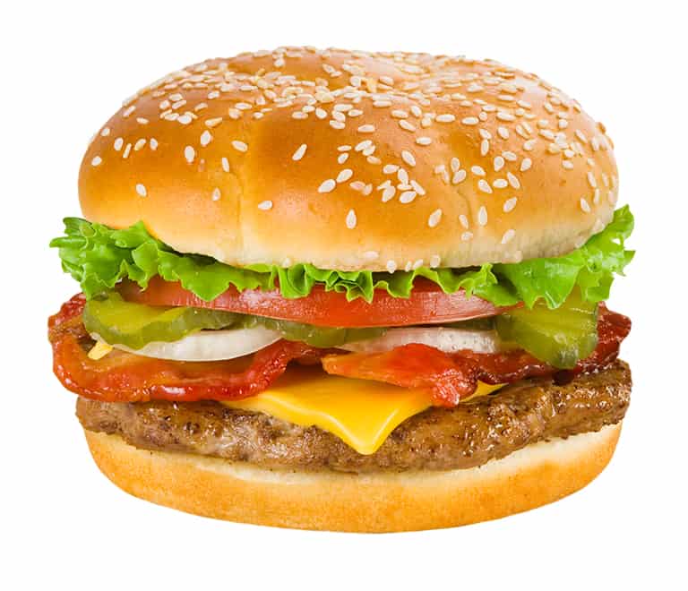 BACON CHEESEBURGER*, Menu