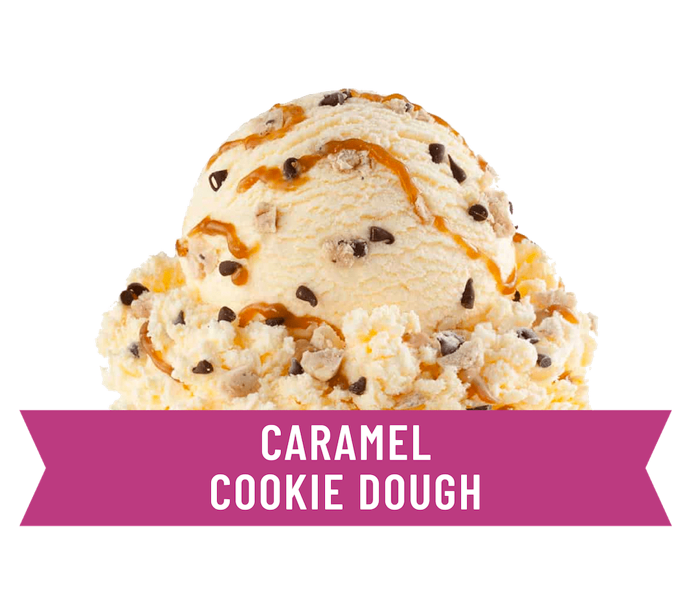 premium caramel cookie dough