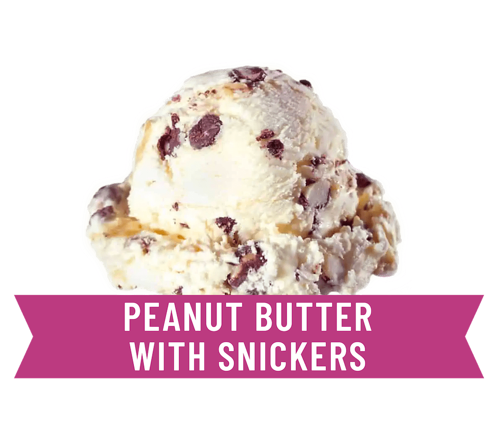 peanut butter with snickers