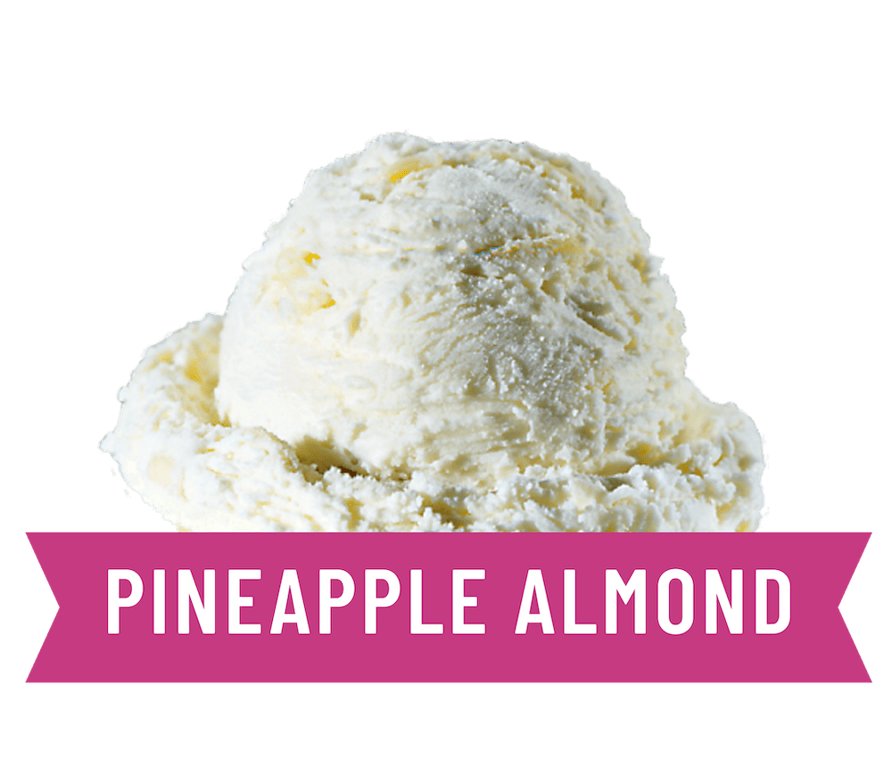pineapple almond frozen yogurt