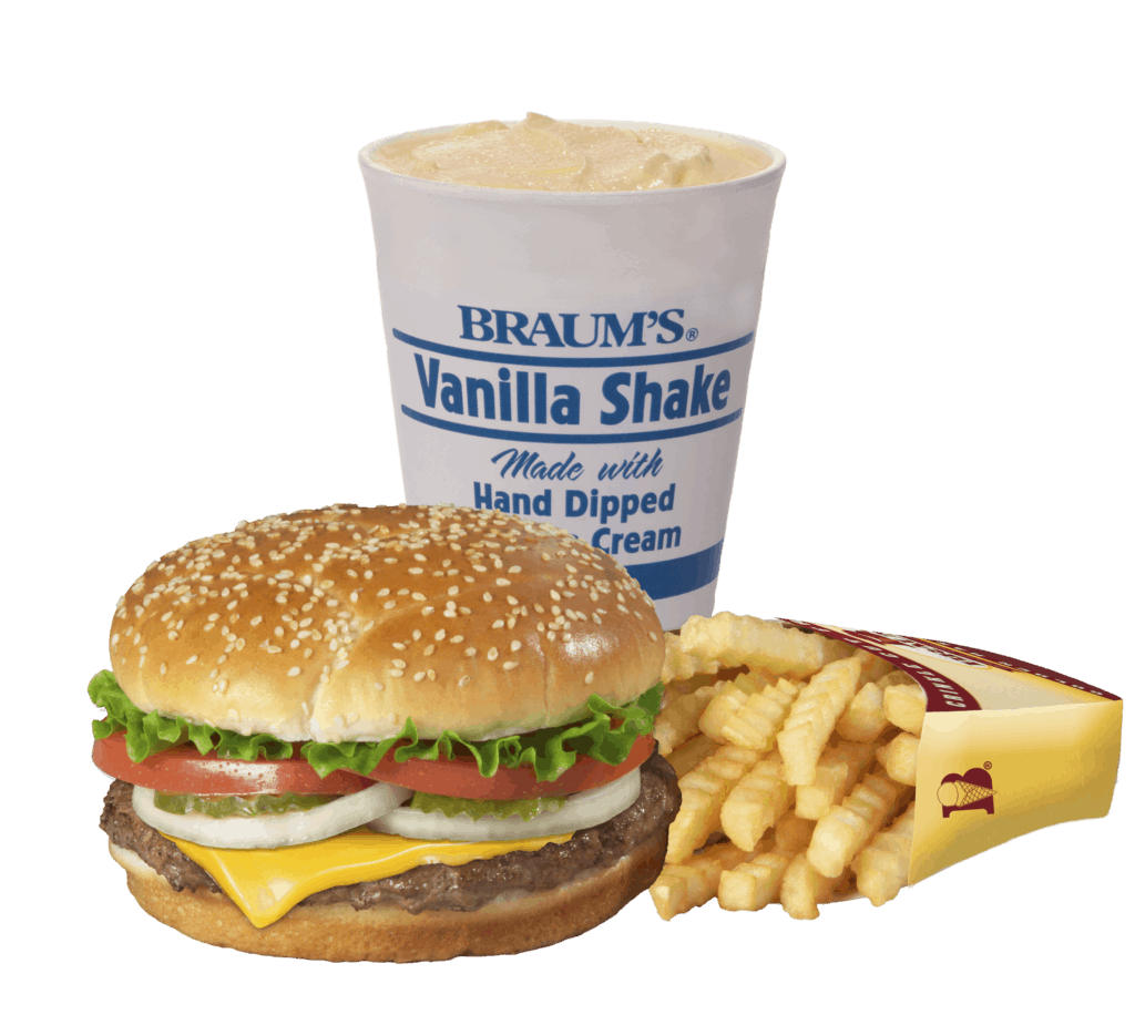 Quarter Lb. Cheeseburger Combo 1 Braum's