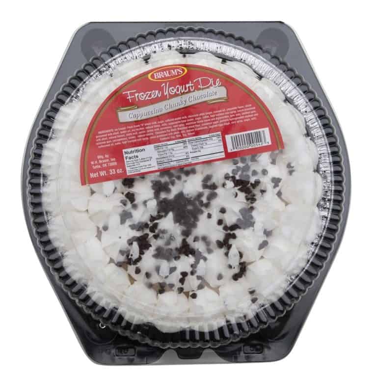 Cappuccino Chunky Chocolate Frozen Yogurt Pie Braum's