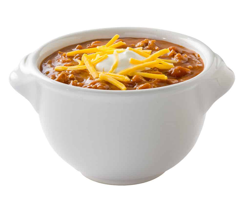 Image of a bowl of Braum's chili