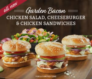 Garden Bacon Sandwiches & Salad